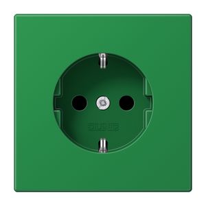 Wandcontactdoos groen slagv v.a.v.& 6 mm.klem LS990