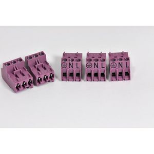 Afsluitklem 3-polig N/L violet 87144044030