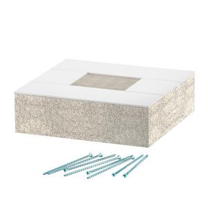 Eindstuk voor BSKH09-K0506 50x60 glasvezel grijs