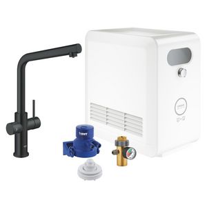 Keukenkraan met filterfuncie Blue Professional Duo L-Uitloop(wifi Bluetooth)Velvet Black