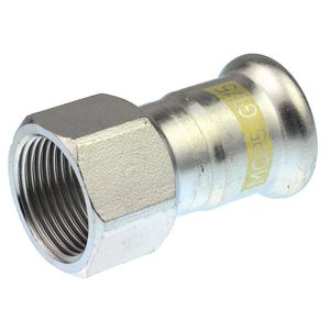 Schroefbus recht Xpress RVS gas 18x1/2"bn. R2702G VVE=10