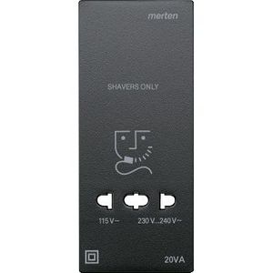 Centraalplaat scheerapparaat WCD Antraciet Systeem M