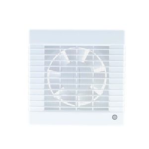 Badkamer-/ toiletventilator M1 125 wit