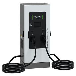 Schneider StarCharge Fast DC 60kW snellaadstation met 2 CCS2
