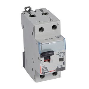Aardlekautomaat DX3 1P+N C10A 6000A 30mA