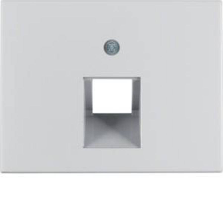 Centraaldoos RJ-datacontactd. 1v 45° berker K.1/K.5 alu.