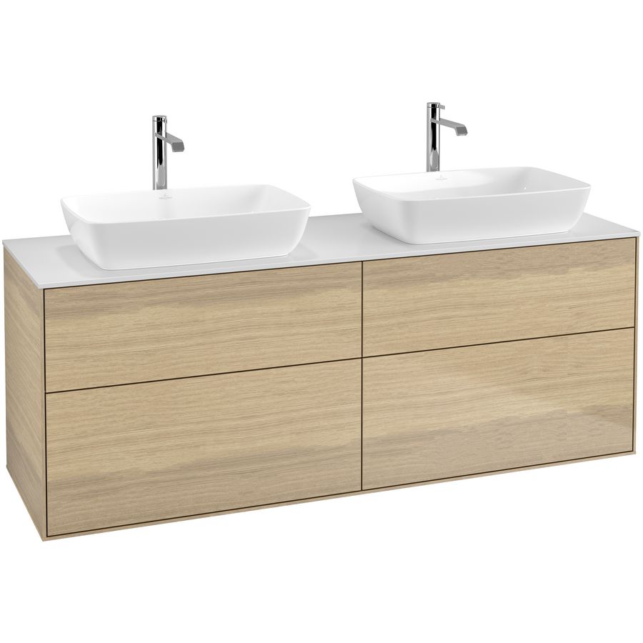 Wastafelonderkast Finion 1600x603x501mm Oak Veneer G84100PC