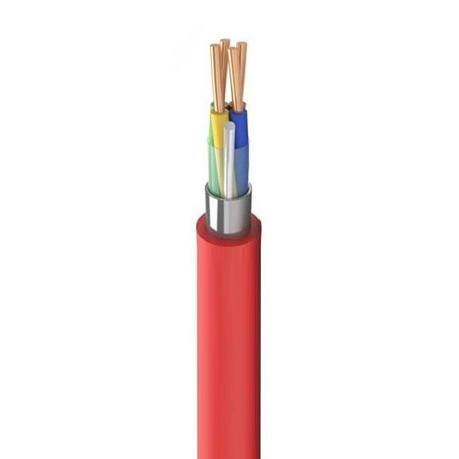 Haspel a 100m. Brandmeldkabel E30/E60 8x2x0,8 rood