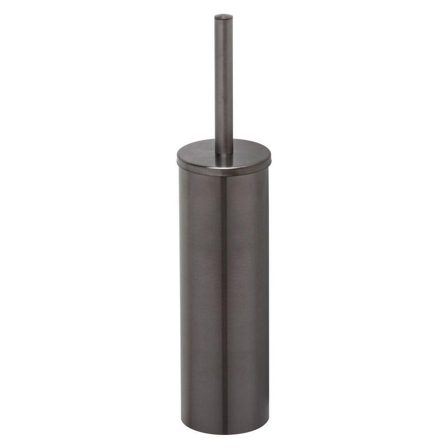 Closetborstelgarnituur wand zwart geb. NEMOX BRUSHED BLACK METAL