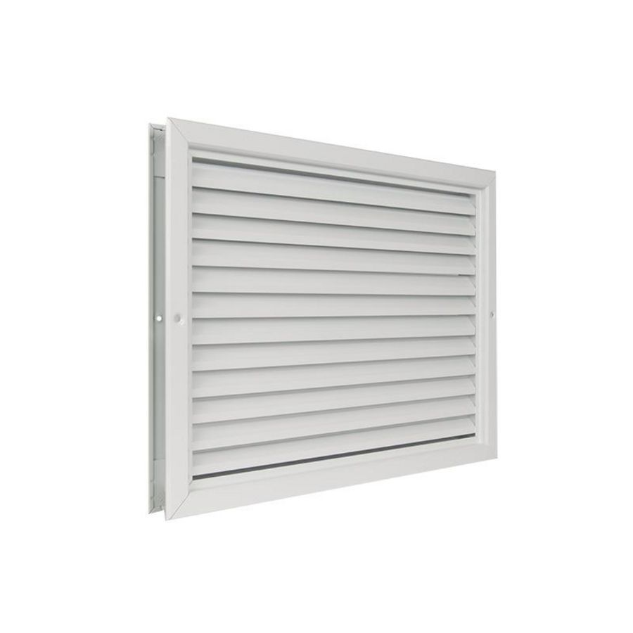 ALU deurrooster 445x345mm wit