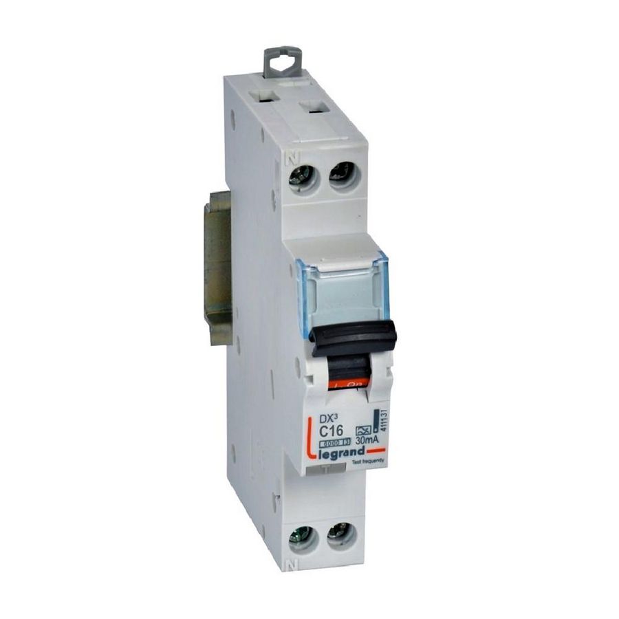 Kabelaansluitkast P + N C16 30mA A 1 module