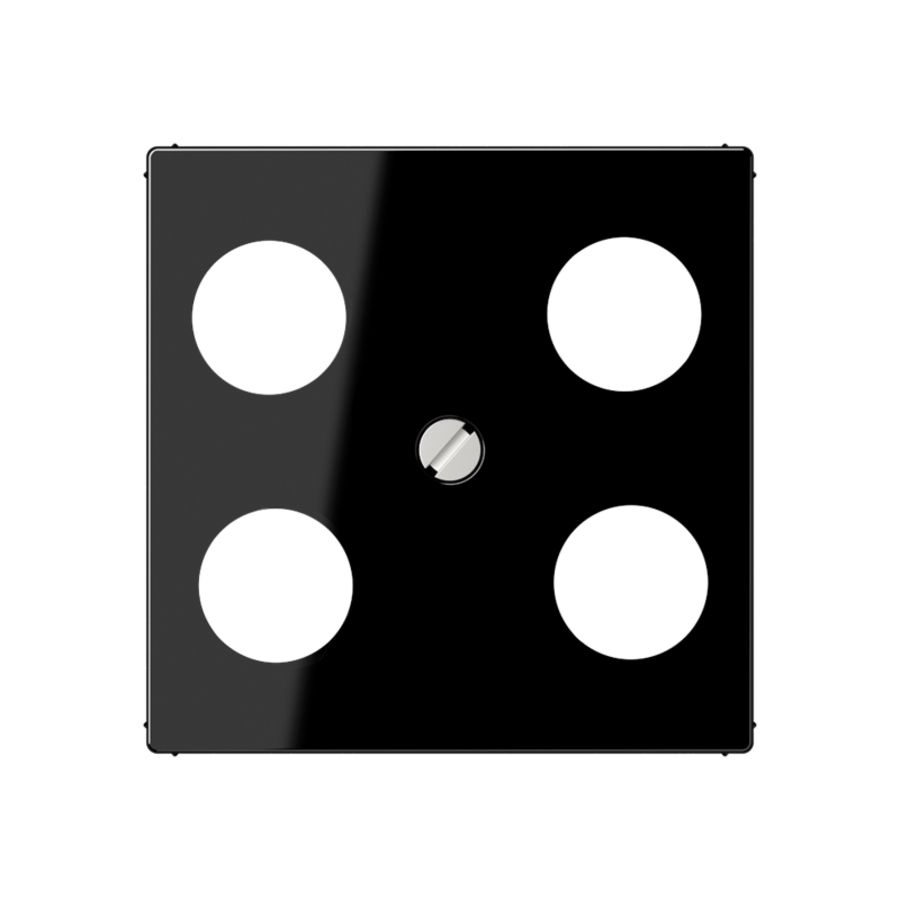 Afdekking A500 zwart voor SAT-TV