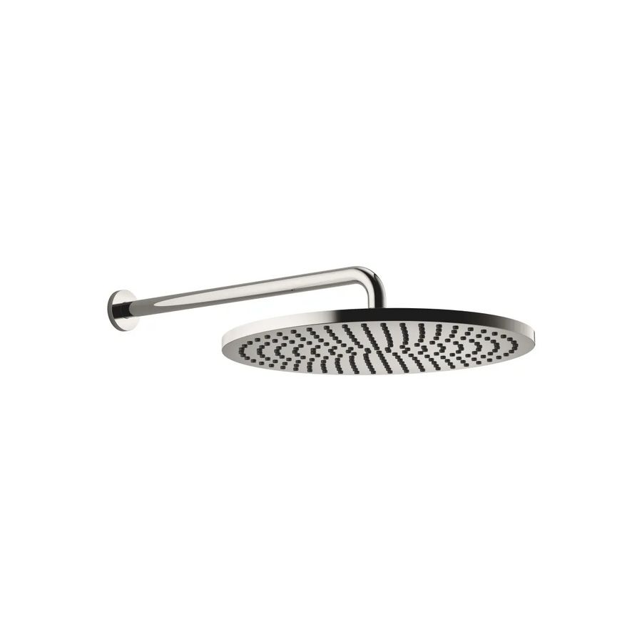 Regendouche wandbevest. FlowReduce 400mm Platina