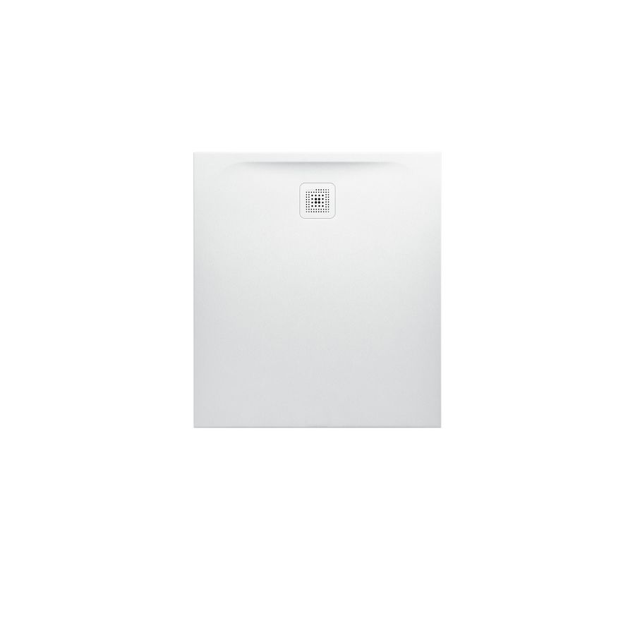 Douchevloer 1000x900mm rechthoekig wit  Marbond composiet afvoer aan korte zijde