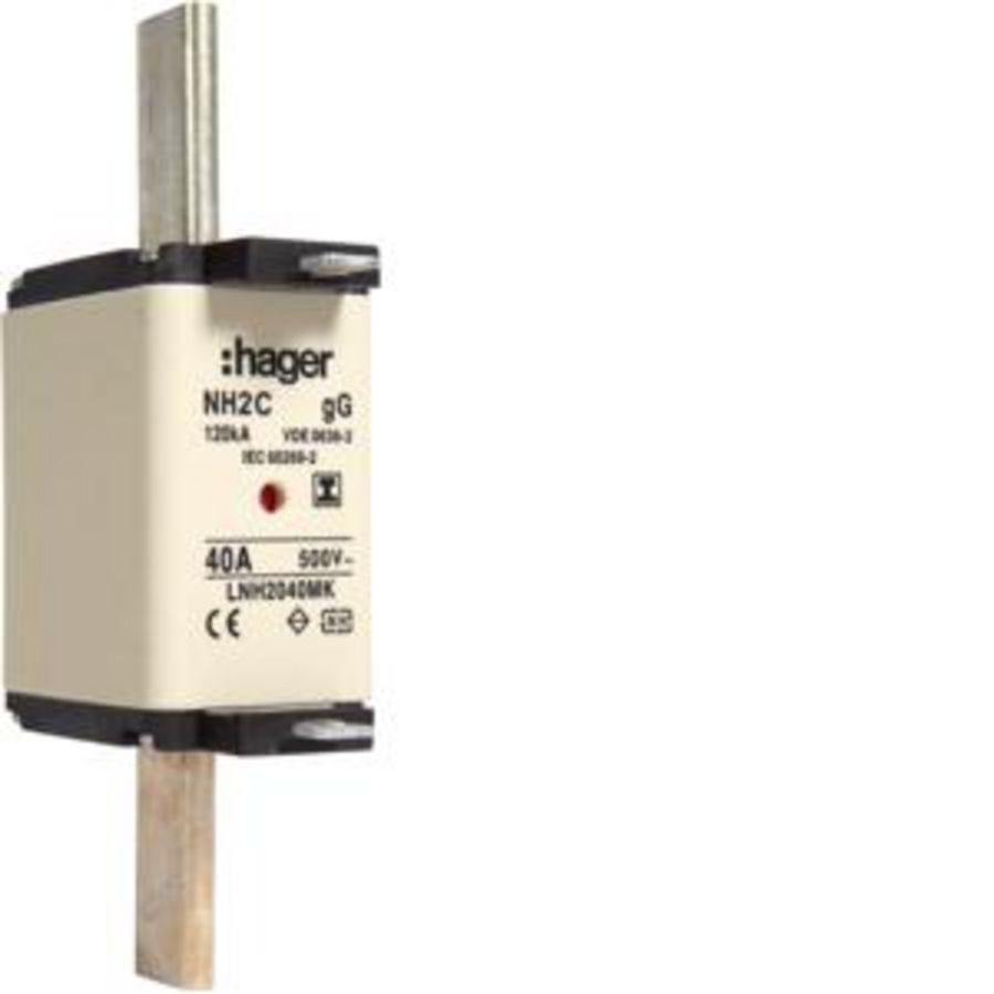 Mespatroon NH2C 40A 500V gG combimelder geis. Opgestelde
