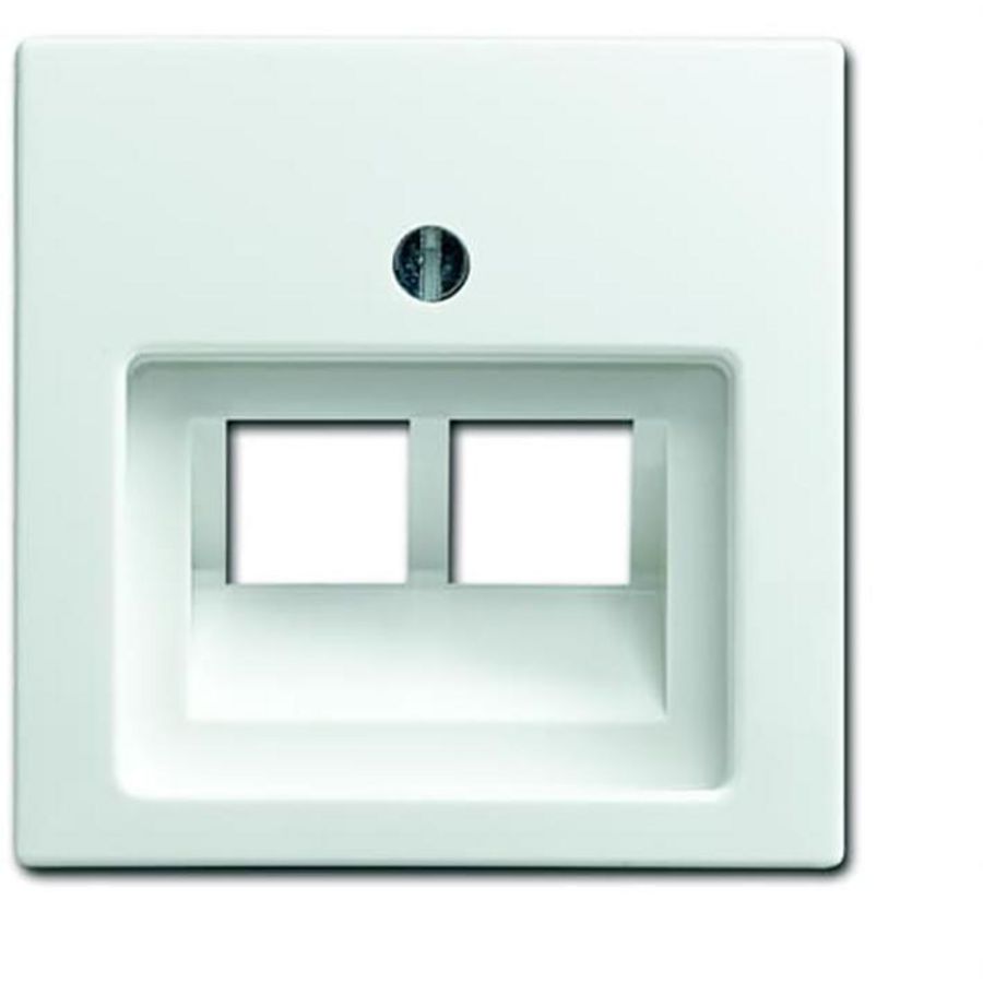 Centraalplaat voor datadoos 2 x RJ45 SI-B-alpin wit