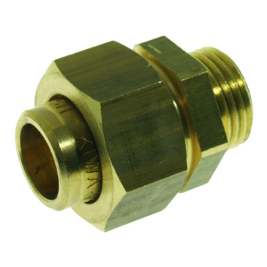 Soldeer Messing 3-delige koppeling FM 35xG1 1/4