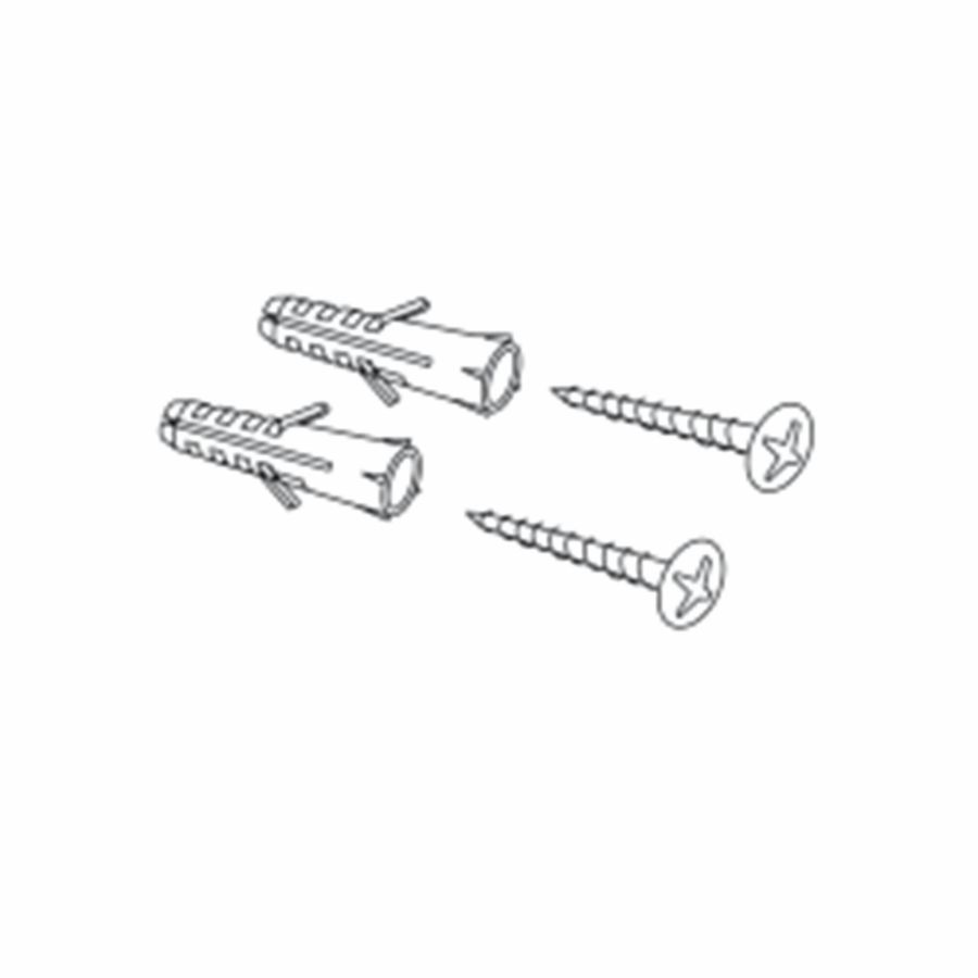 Set a 2st. Montageset voor wand-afvalemmer