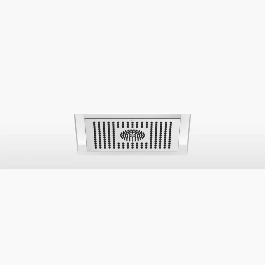Regendouche v. plafondinbouw licht 300x240mm chr gebors.