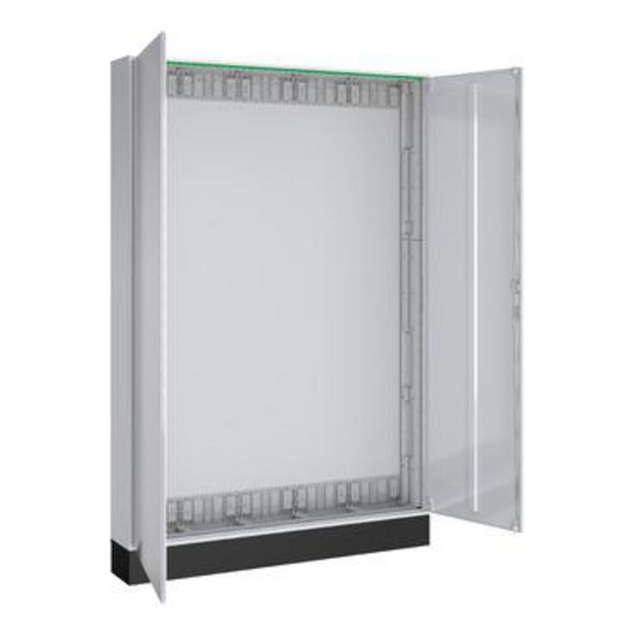 Metalen vloerstaande beh. B1300xH1980xD210mm IP44 klasse II