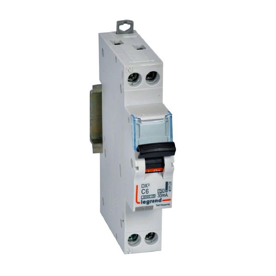 Kabelaansluitkast P + N C6 30mA A 1 module