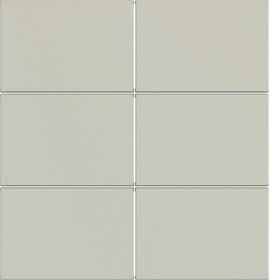 Afdekking KNX taster 6-voudig A.x/C.x pebble mat
