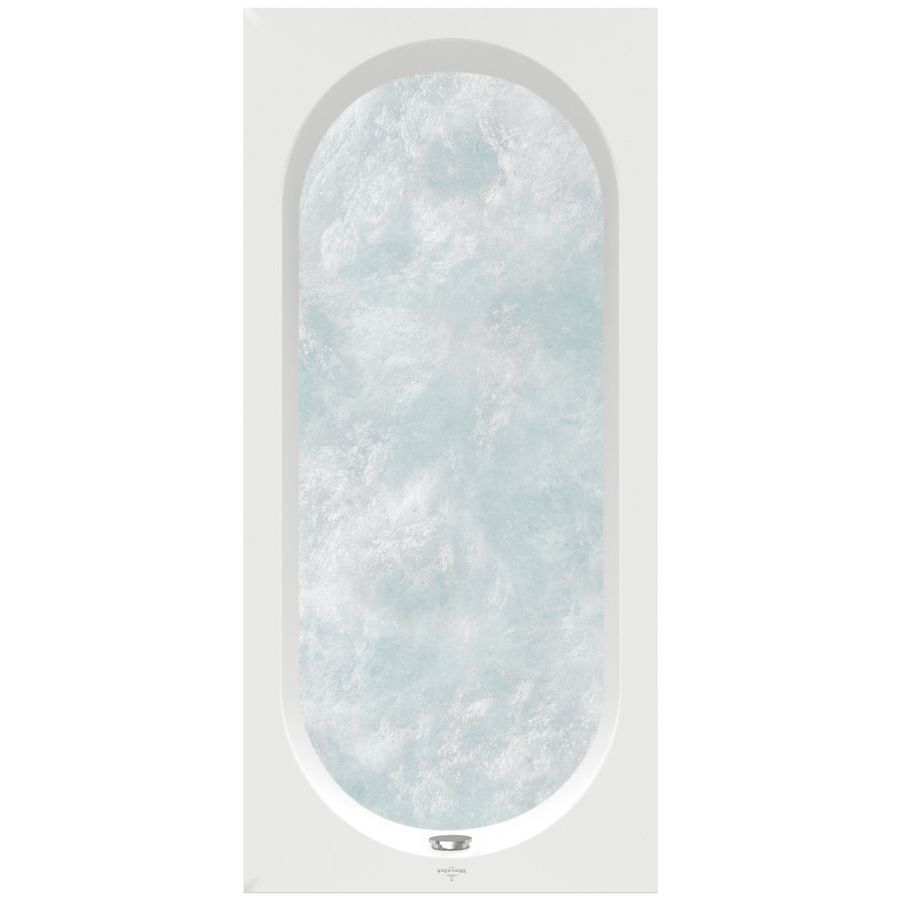 Bad 4-H Oberon m/ Airpool-C 160x75cm A-wit pos.1