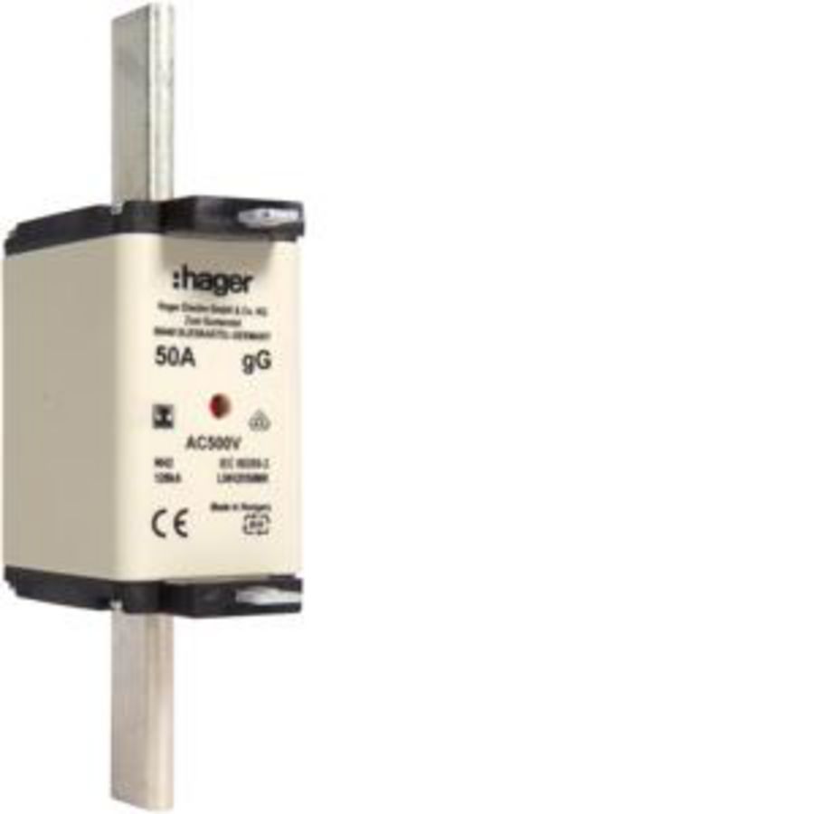 Mespatroon NH2C 50A 500V gG combimelder geis. Opgestelde