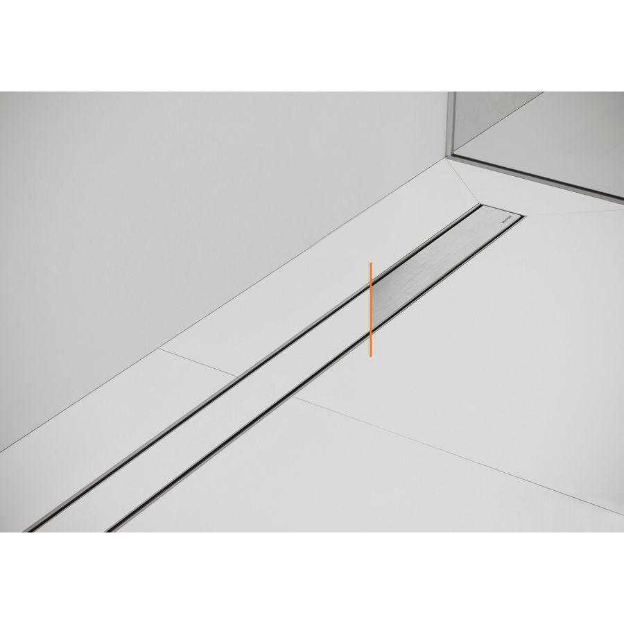 Douchegoot Compact Clean met flens 30 120cm Zero/Tile rooster geb. rvs