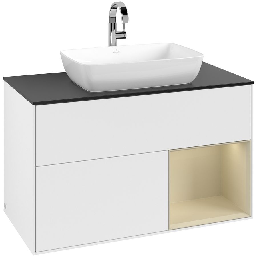 Wastafelonderkast Finion 1000x603x501mm White Matt Lacquer G782HJMT
