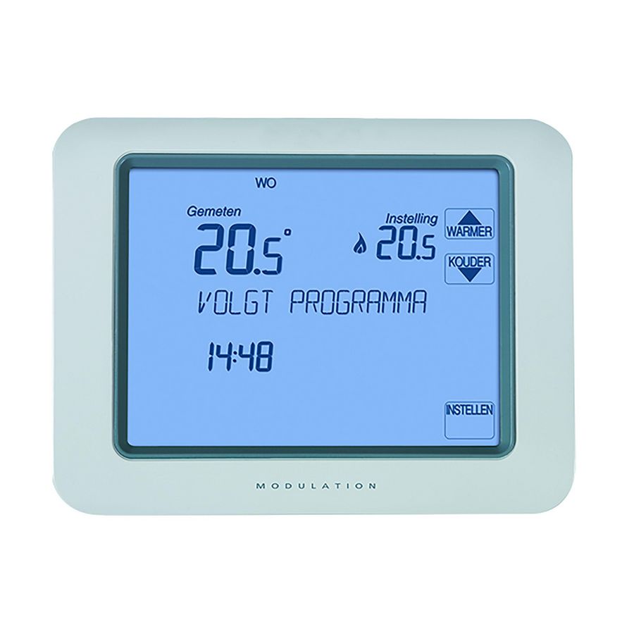 Klokthermostaat Chronotherm Touch Modulation wit KPW2024