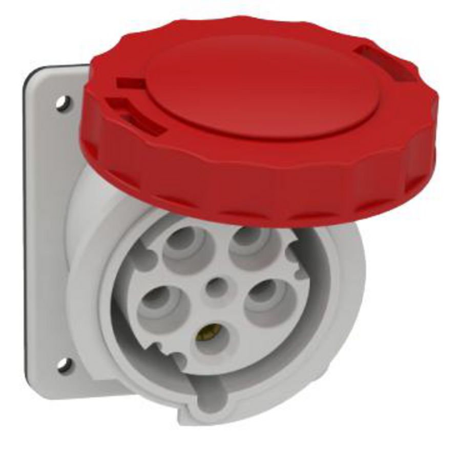 Industriele inbouwcontactdoos 3P+N+A 63A 380-415V AC PratiKa