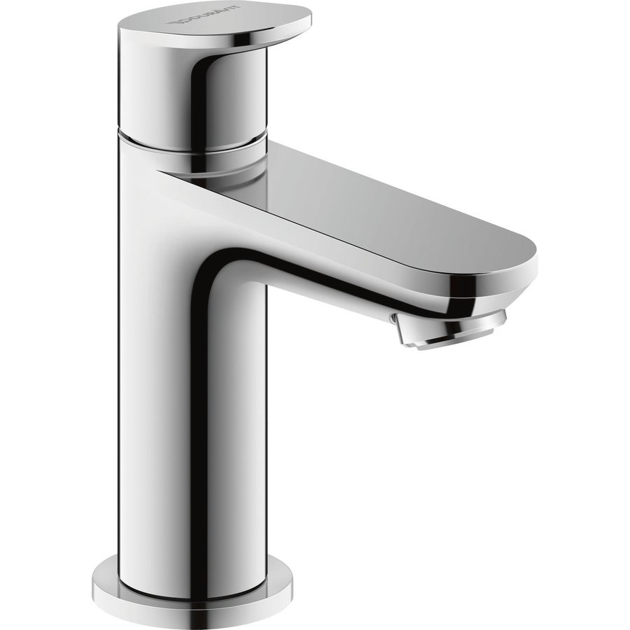 Wave 1-hendel fonteinwaterkraan chroom hoogglans sprong 90mm incl. aansluitslang 1/2"x3/8"45cm