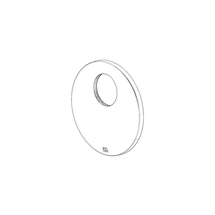 Rozet v. douche 150x9mm chr