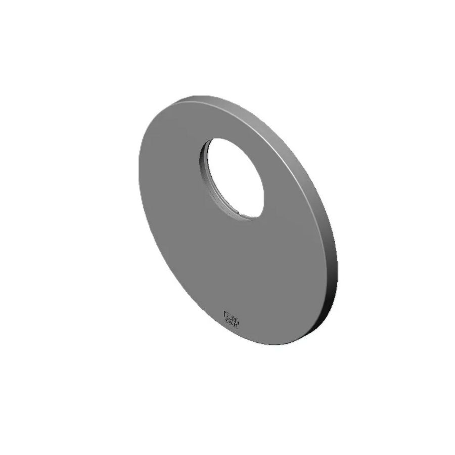 Rozet v. douche 150x9mm Mat Zwart