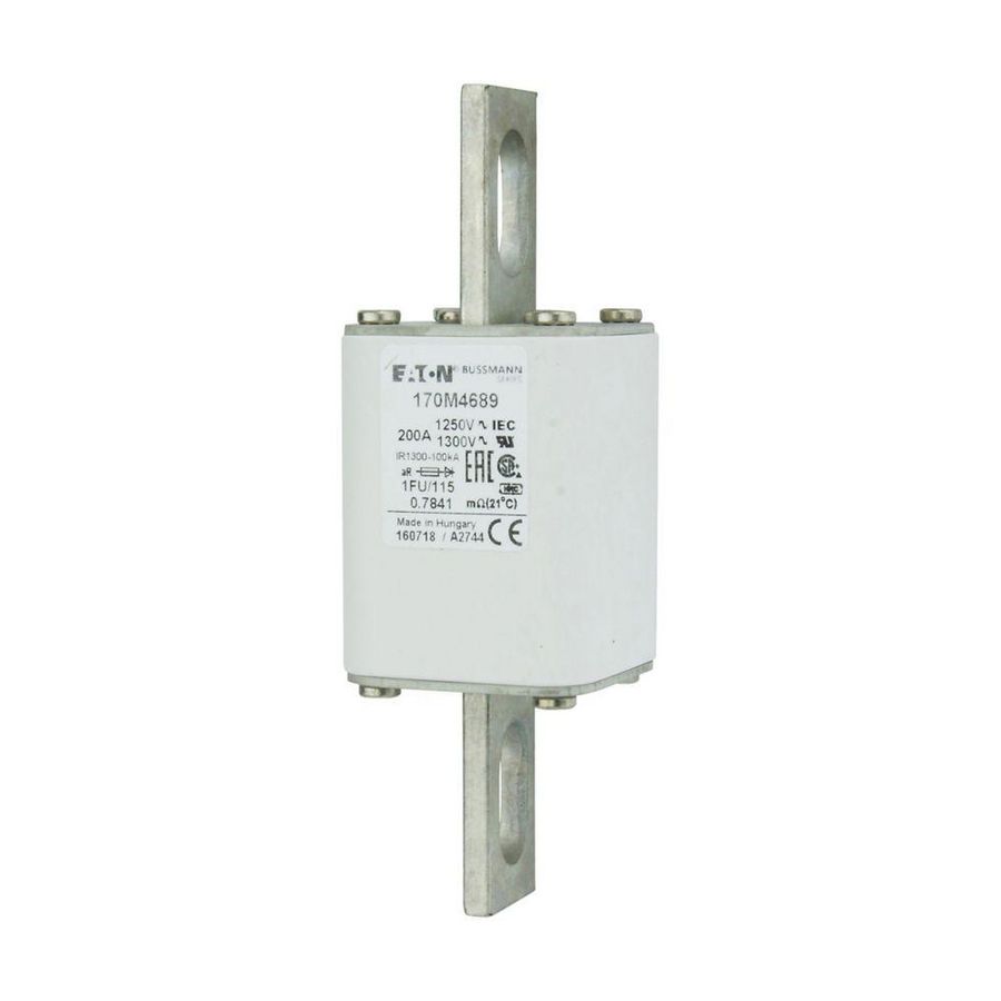 Zekering hoge snelheid 200A AC 1250V size 1 53x69x160mm I