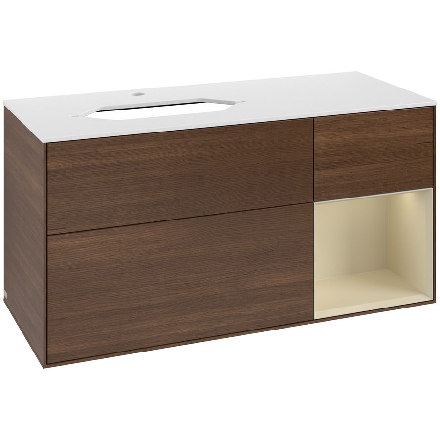 Wastafelonderkast Finion 1200x603x501mm W.Veneer F281HJGN