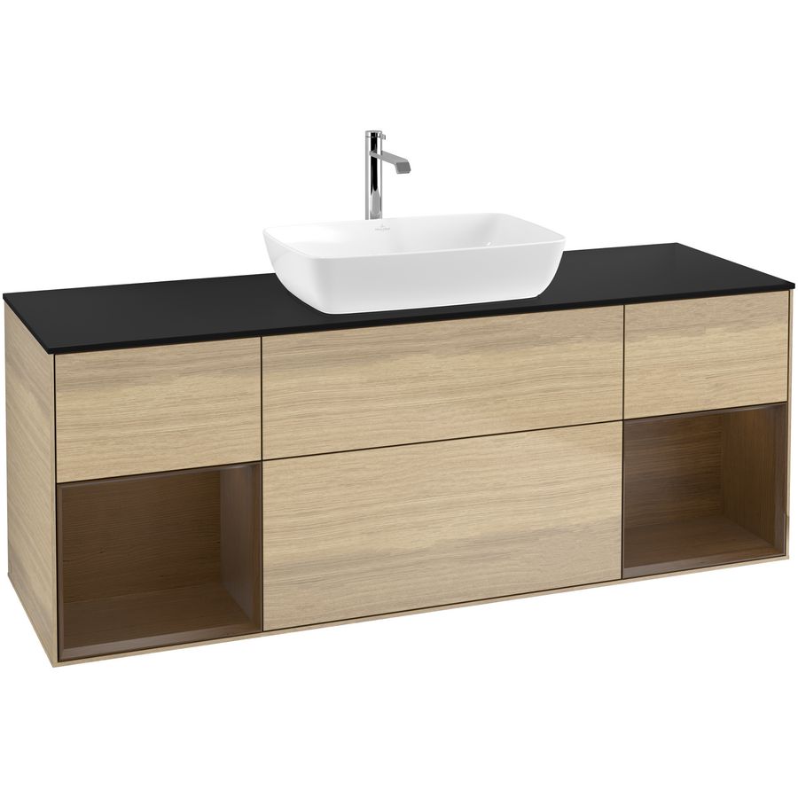 Wastafelonderkast Finion 1600x603x501mm Oak Veneer G862GNPC