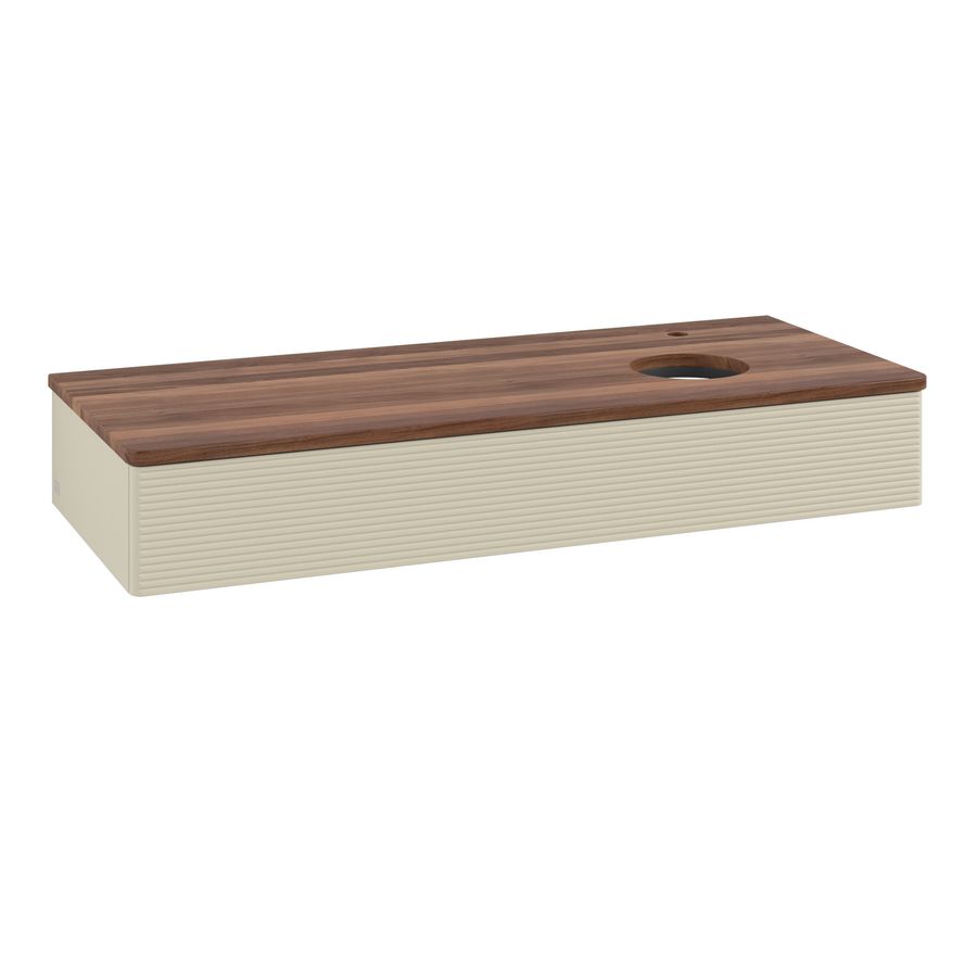 Wastafelonderkast Antao 1200x190x500mm S.Grey Matt Lacquer L12152HJ
