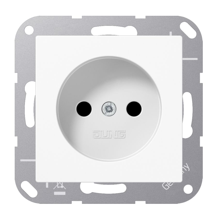 Wandcontactdoos zonder beschermingscontact 16 A 250V