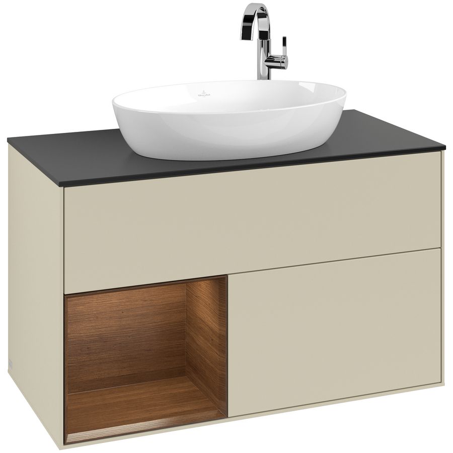 Wastafelonderkast Finion 1000x603x501mm S.Grey Matt Lacquer G892GNHJ
