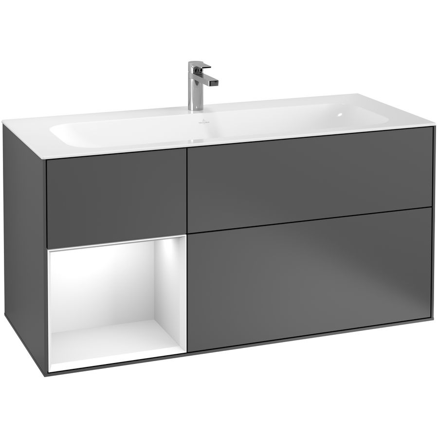 Wastafelonderkast Finion 1196x591x498mm Antr. Matt Lacquer G060MTGK