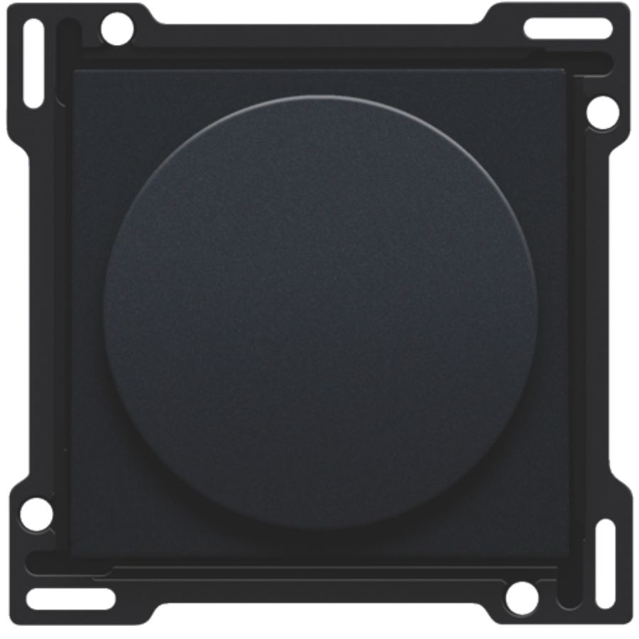 Afwerkingsset draaiknopdimmer/snelh.reg. incl. draaikn black