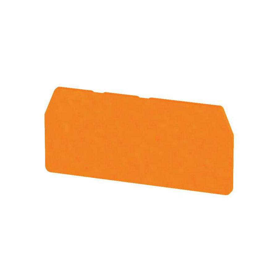 Afsluit- eindplaat oranje h:63.5mm b:2mm V-0, VVE=20