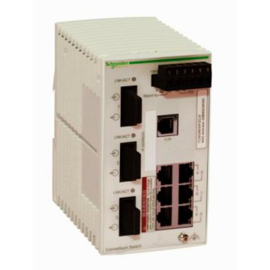 Ethernet TCP/IP basic managed switch 6TX/3FX Multimodu