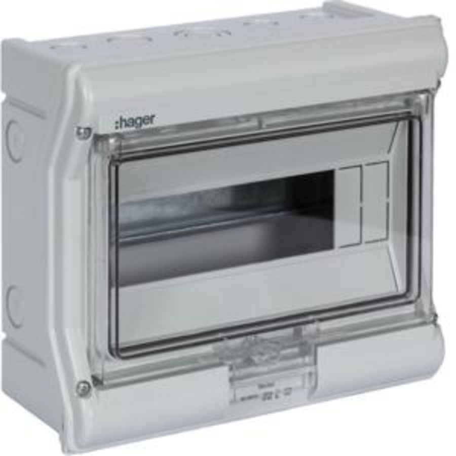 Opbouwverdeler Vector IP54(65) 237x210x114mm 1x8/10 mod.