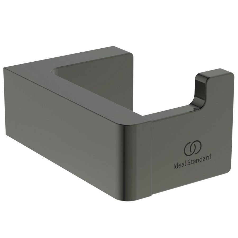 conca handdoekhaak rechthoekig enkel magnetic grey (grijs) T4506A5