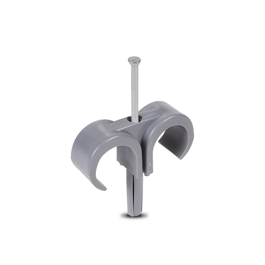 Doos a 100st. Plugclip nagel duo 16/19mm grijs