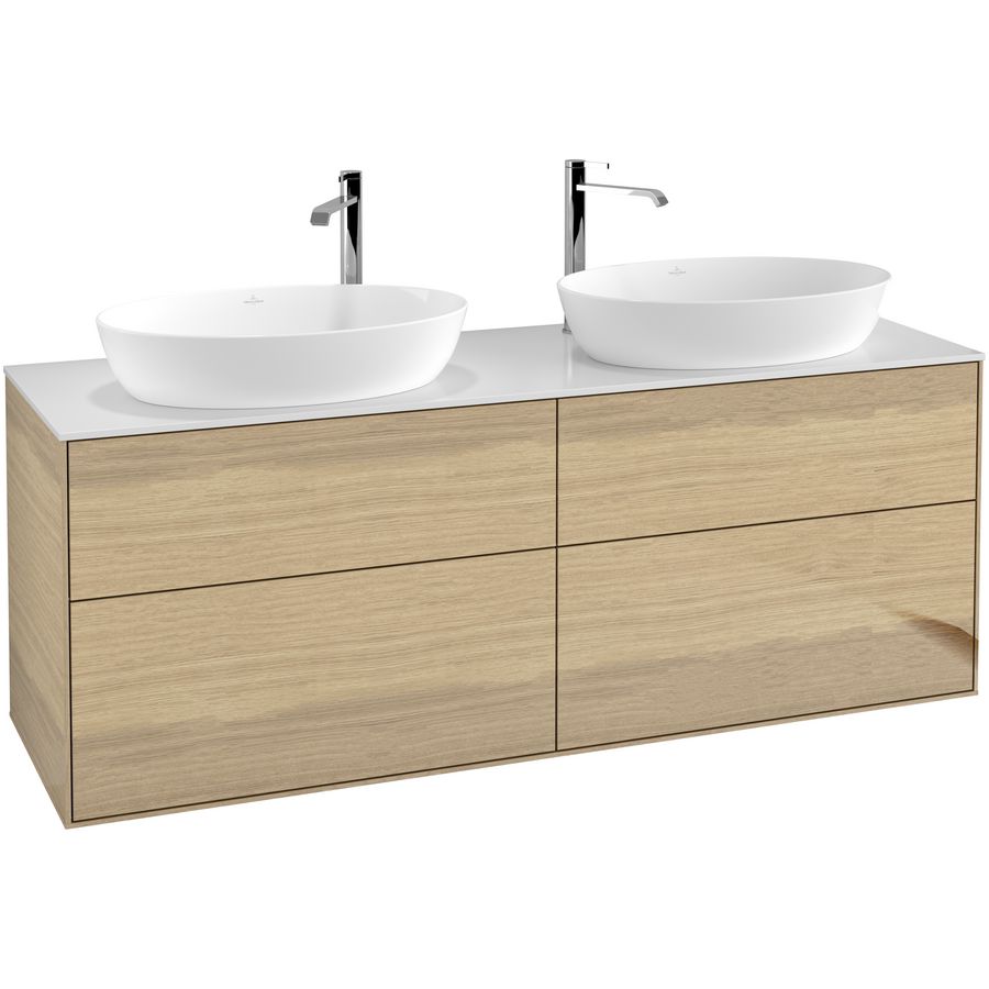 Wastafelonderkast Finion 1600x603x501mm Oak Veneer G96100PC