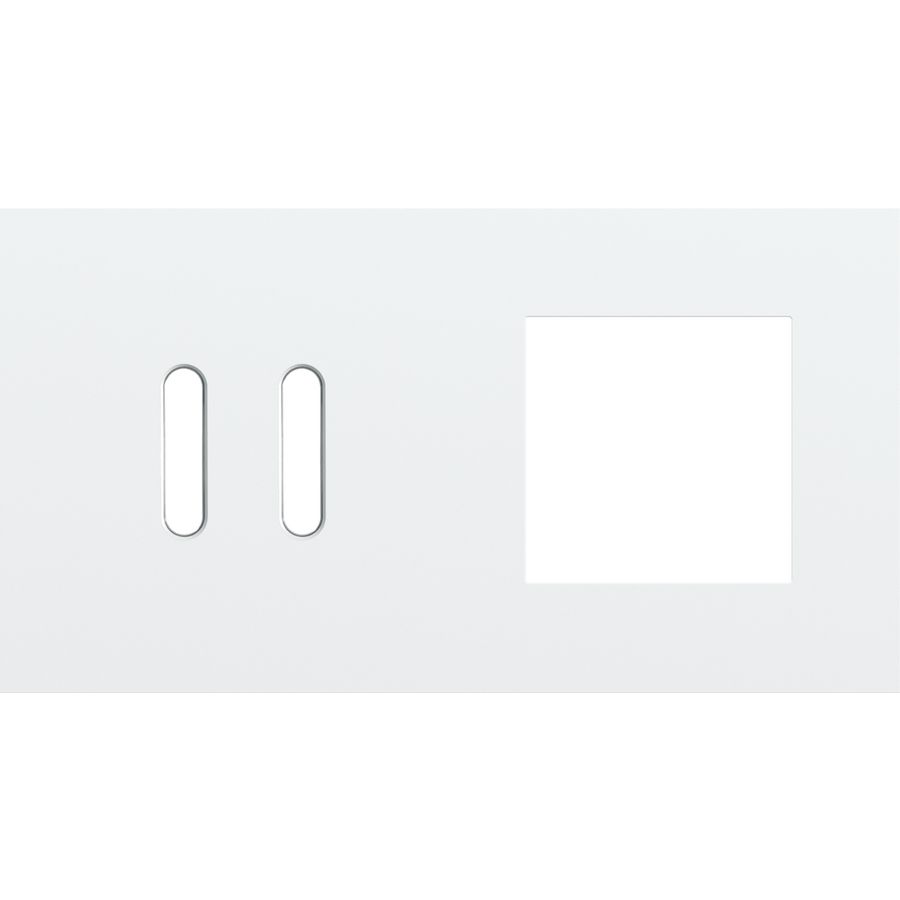 Afdekplaat 2-voud horiz. 71mm centerafst. 154-56807